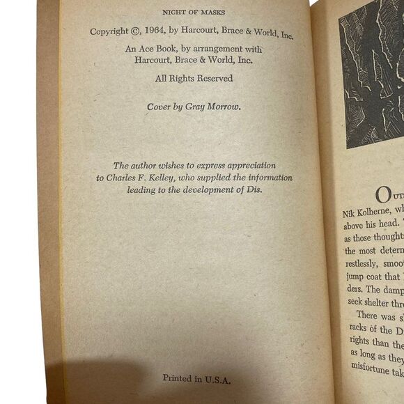 Night of Masks by Andre Norton Ace 1964 Vintage Sci-Fi PB - Picture 7 of 7